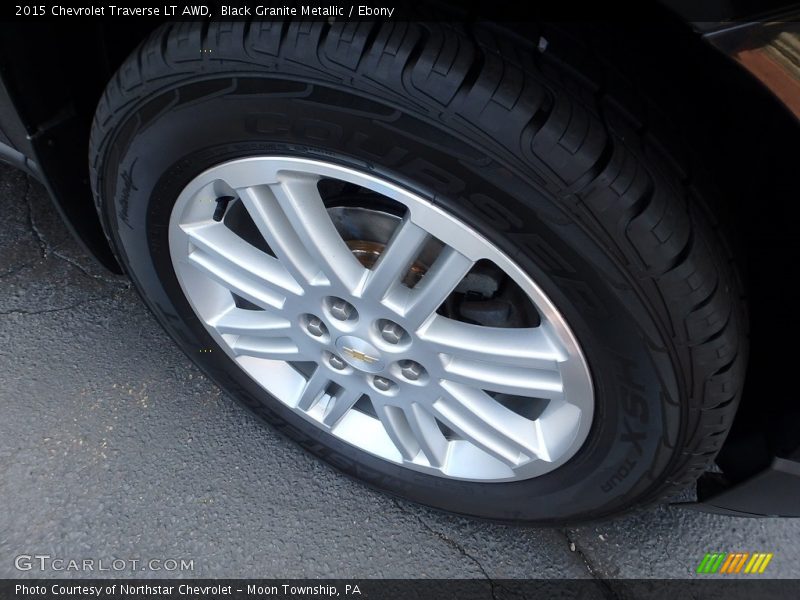 Black Granite Metallic / Ebony 2015 Chevrolet Traverse LT AWD