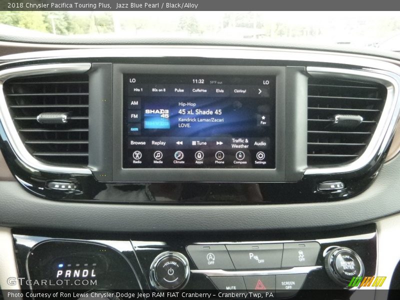 Jazz Blue Pearl / Black/Alloy 2018 Chrysler Pacifica Touring Plus