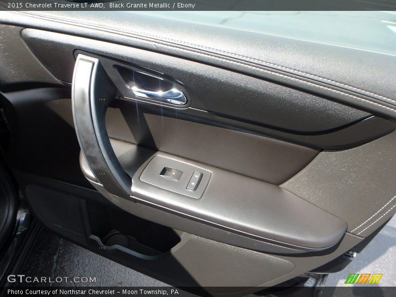 Black Granite Metallic / Ebony 2015 Chevrolet Traverse LT AWD