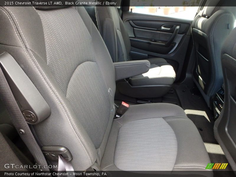 Black Granite Metallic / Ebony 2015 Chevrolet Traverse LT AWD