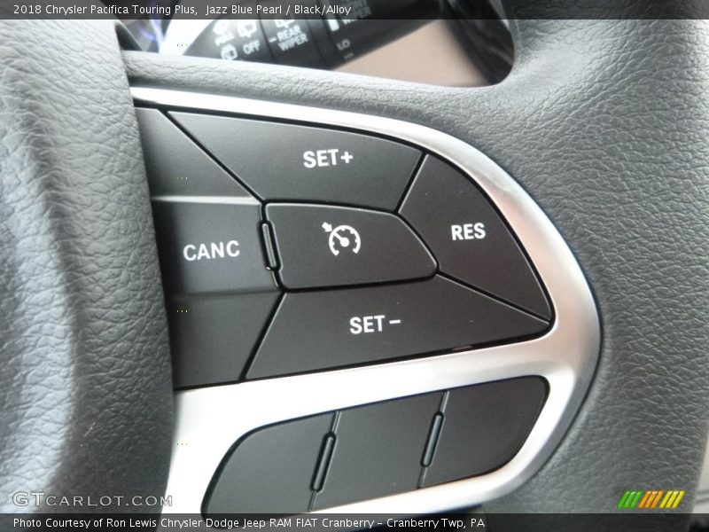 Jazz Blue Pearl / Black/Alloy 2018 Chrysler Pacifica Touring Plus