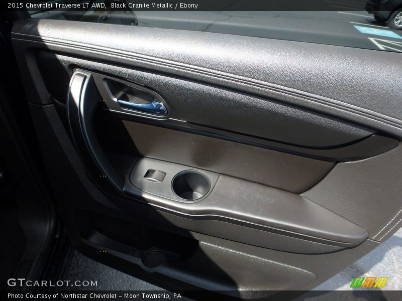 Black Granite Metallic / Ebony 2015 Chevrolet Traverse LT AWD