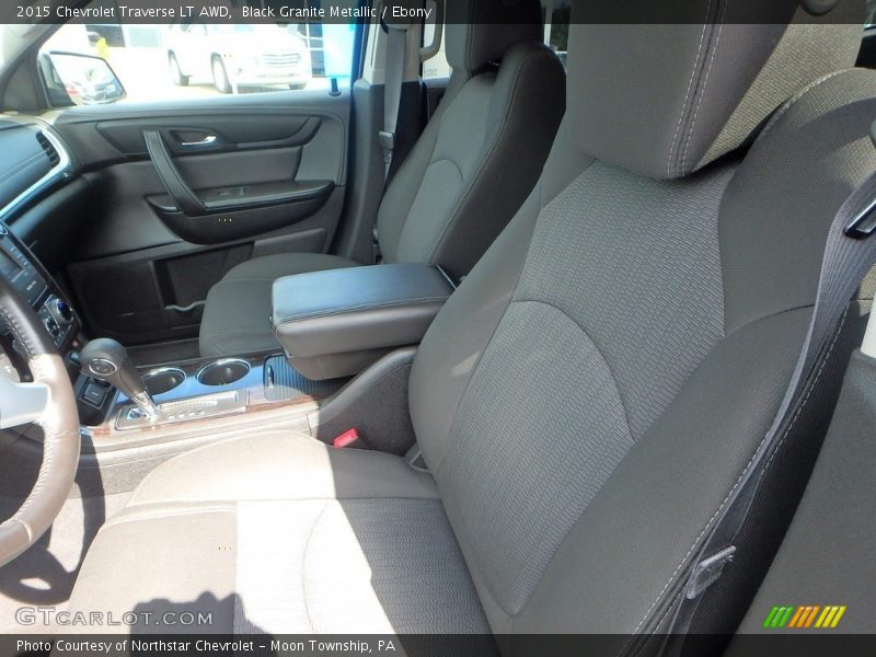 Black Granite Metallic / Ebony 2015 Chevrolet Traverse LT AWD