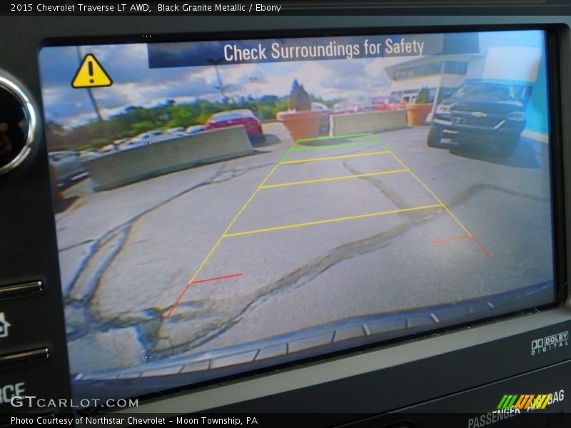 Black Granite Metallic / Ebony 2015 Chevrolet Traverse LT AWD