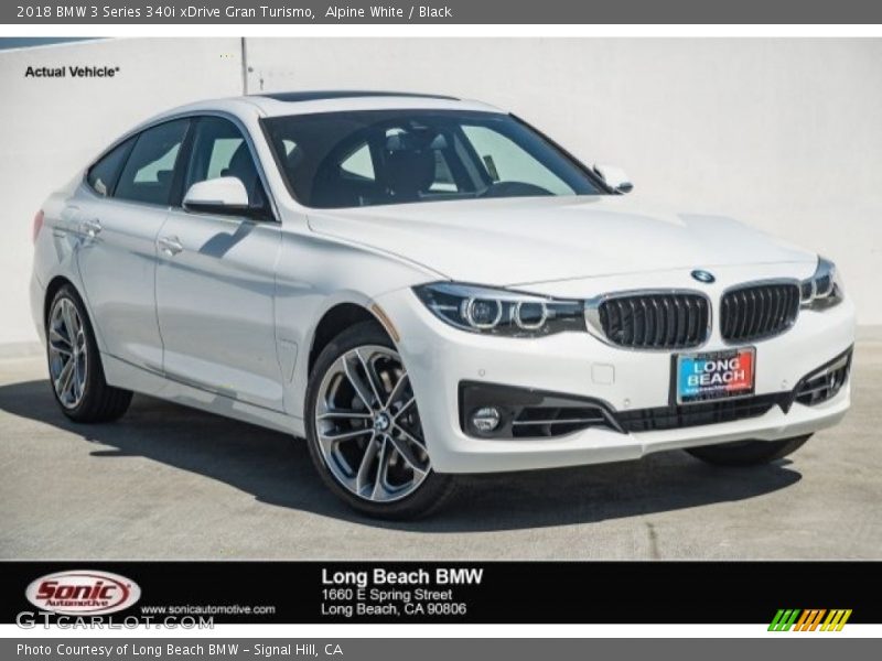 Alpine White / Black 2018 BMW 3 Series 340i xDrive Gran Turismo