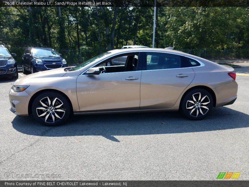 Sandy Ridge Metallic / Jet Black 2018 Chevrolet Malibu LT