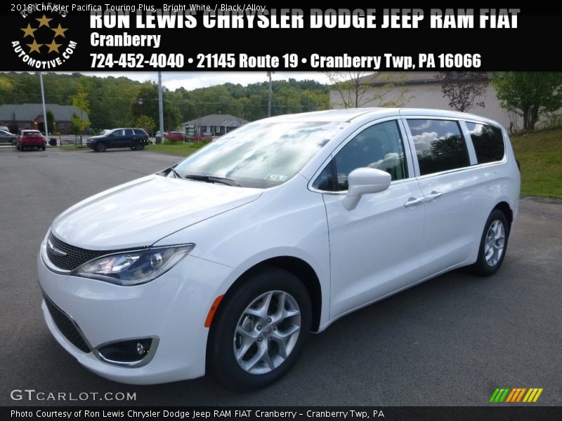 Bright White / Black/Alloy 2018 Chrysler Pacifica Touring Plus