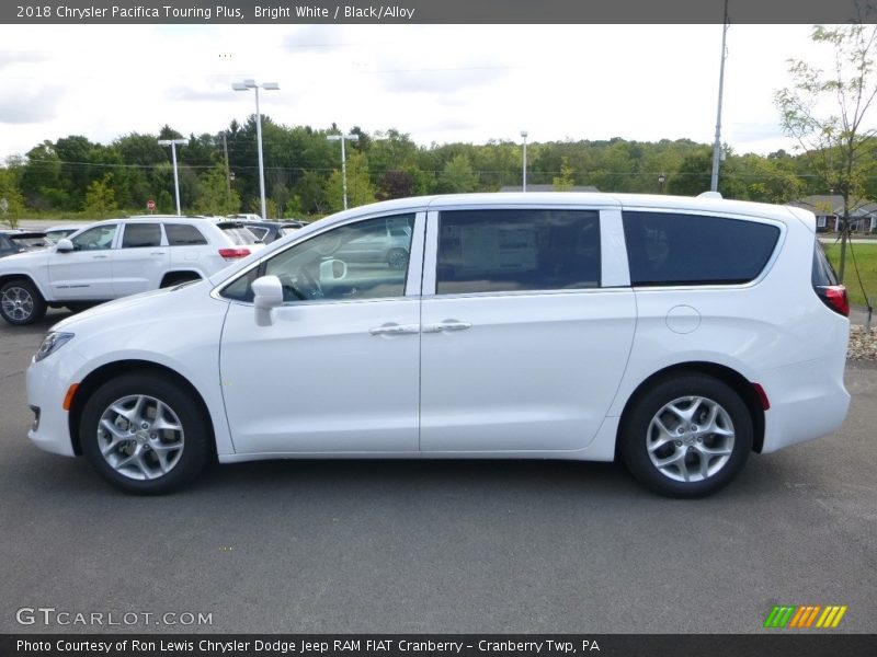 Bright White / Black/Alloy 2018 Chrysler Pacifica Touring Plus