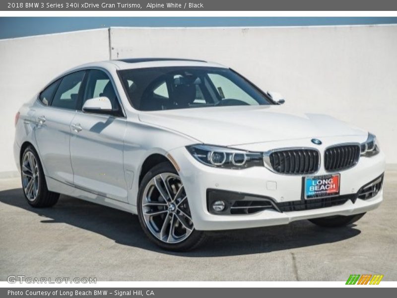 Alpine White / Black 2018 BMW 3 Series 340i xDrive Gran Turismo