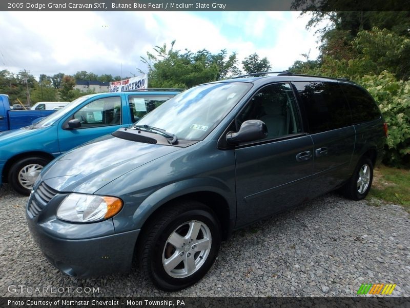 Butane Blue Pearl / Medium Slate Gray 2005 Dodge Grand Caravan SXT