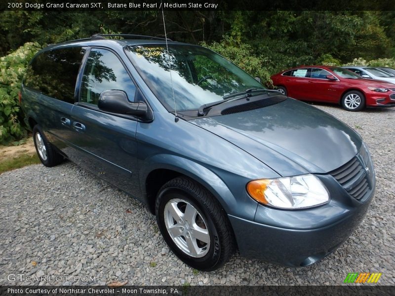 Butane Blue Pearl / Medium Slate Gray 2005 Dodge Grand Caravan SXT
