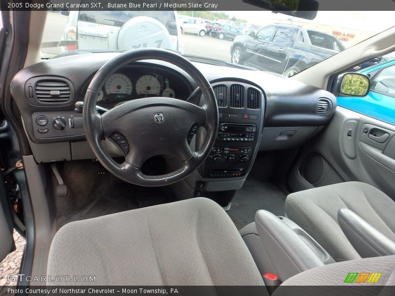 Butane Blue Pearl / Medium Slate Gray 2005 Dodge Grand Caravan SXT