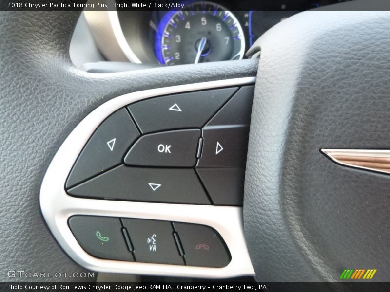 Bright White / Black/Alloy 2018 Chrysler Pacifica Touring Plus