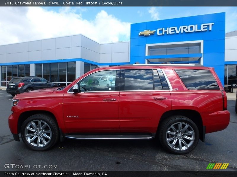 Crystal Red Tintcoat / Cocoa/Dune 2015 Chevrolet Tahoe LTZ 4WD