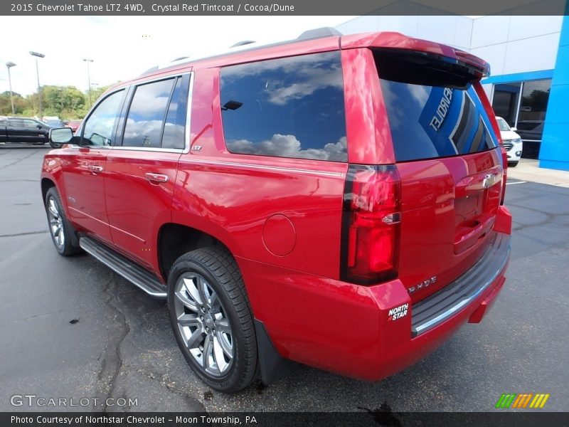 Crystal Red Tintcoat / Cocoa/Dune 2015 Chevrolet Tahoe LTZ 4WD
