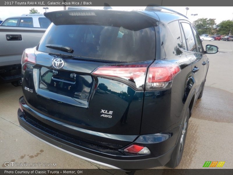Galactic Aqua Mica / Black 2017 Toyota RAV4 XLE