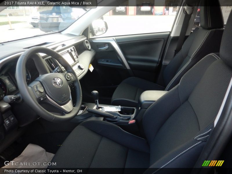 Galactic Aqua Mica / Black 2017 Toyota RAV4 XLE