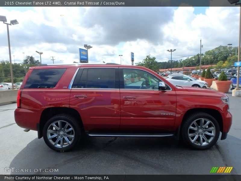 Crystal Red Tintcoat / Cocoa/Dune 2015 Chevrolet Tahoe LTZ 4WD