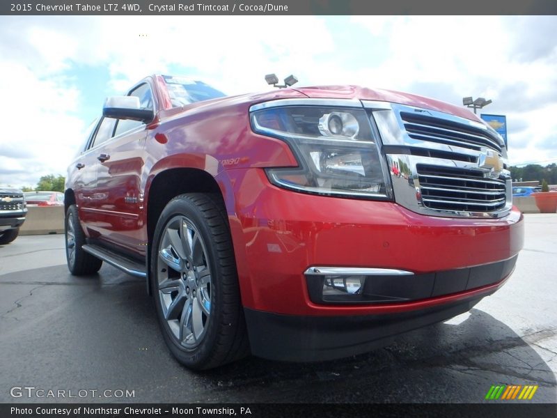 Crystal Red Tintcoat / Cocoa/Dune 2015 Chevrolet Tahoe LTZ 4WD