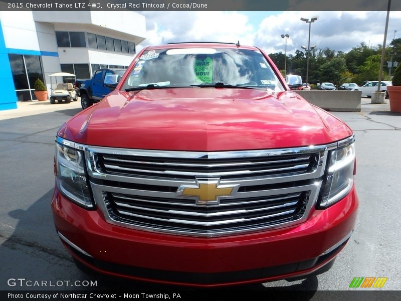 Crystal Red Tintcoat / Cocoa/Dune 2015 Chevrolet Tahoe LTZ 4WD
