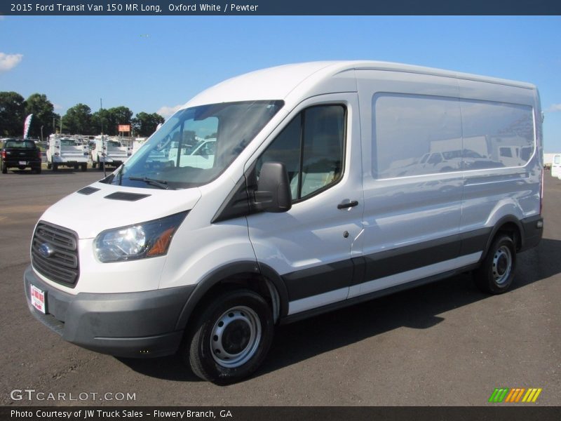 Oxford White / Pewter 2015 Ford Transit Van 150 MR Long