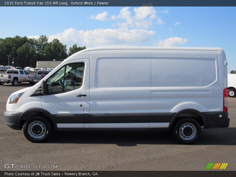 Oxford White / Pewter 2015 Ford Transit Van 150 MR Long