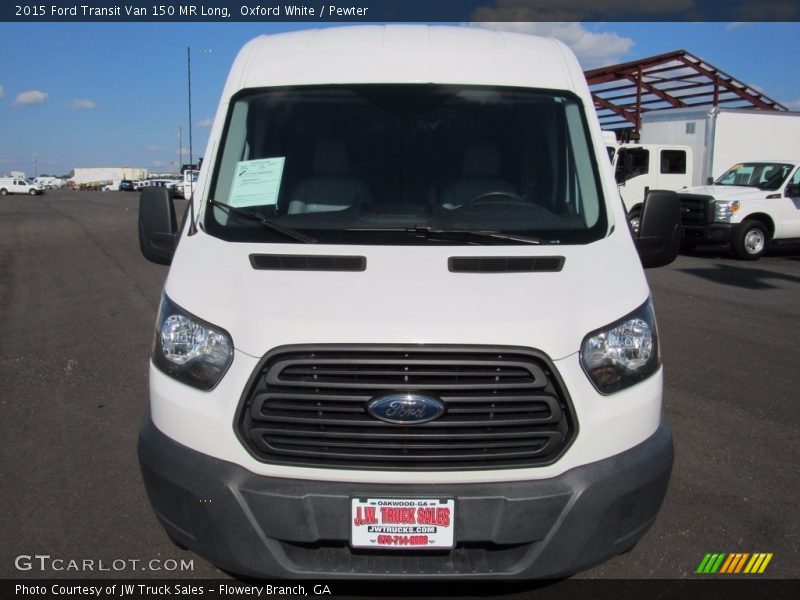 Oxford White / Pewter 2015 Ford Transit Van 150 MR Long