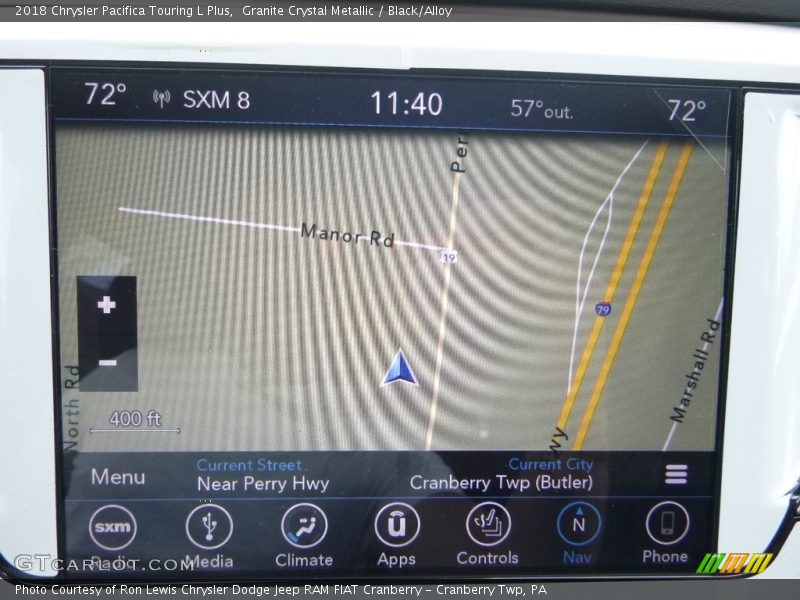 Granite Crystal Metallic / Black/Alloy 2018 Chrysler Pacifica Touring L Plus