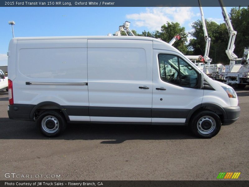 Oxford White / Pewter 2015 Ford Transit Van 150 MR Long