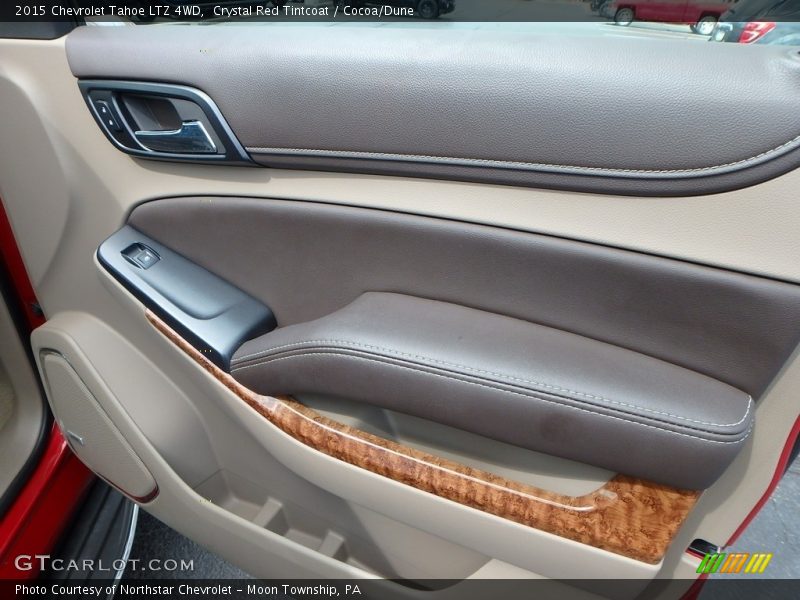 Crystal Red Tintcoat / Cocoa/Dune 2015 Chevrolet Tahoe LTZ 4WD