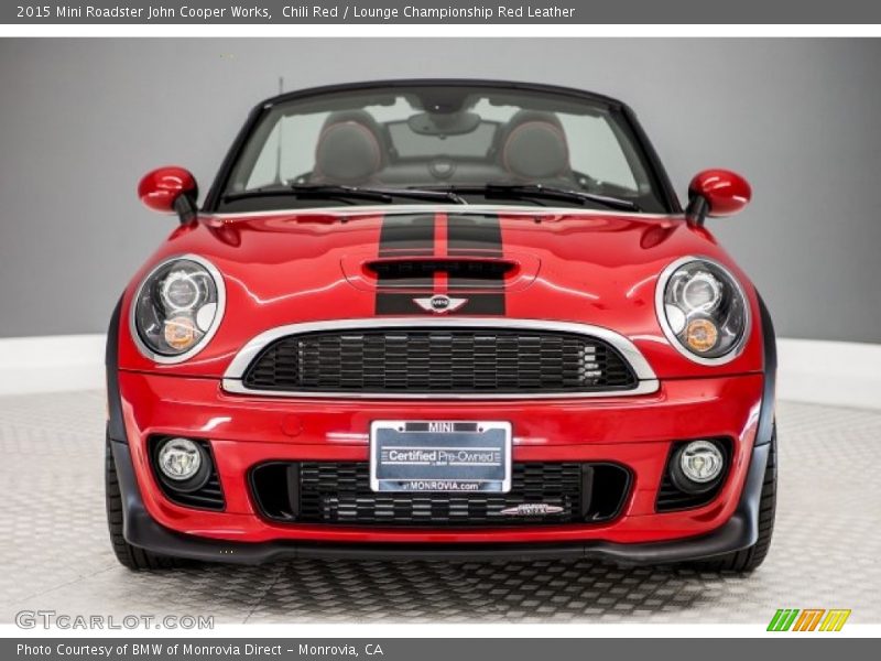 Chili Red / Lounge Championship Red Leather 2015 Mini Roadster John Cooper Works