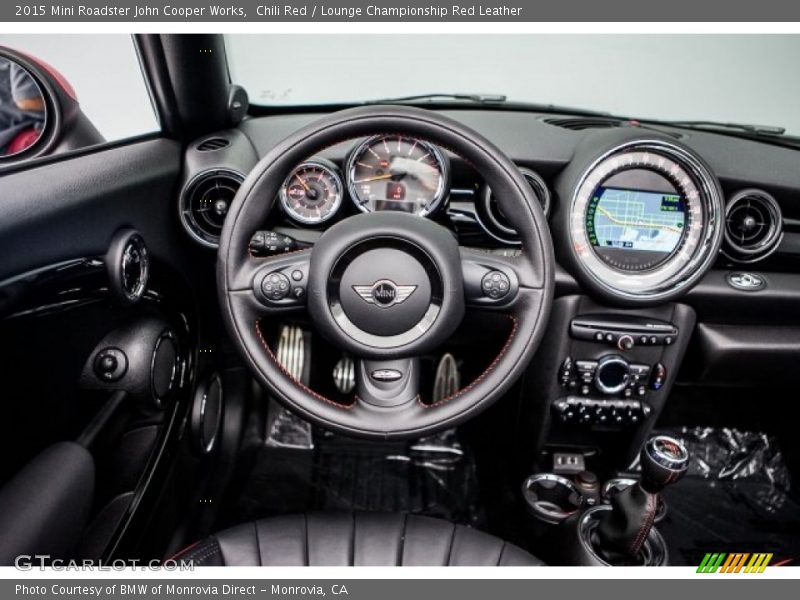 Chili Red / Lounge Championship Red Leather 2015 Mini Roadster John Cooper Works