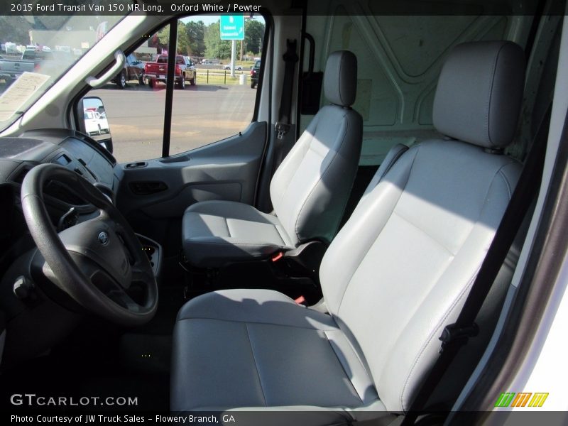 Oxford White / Pewter 2015 Ford Transit Van 150 MR Long