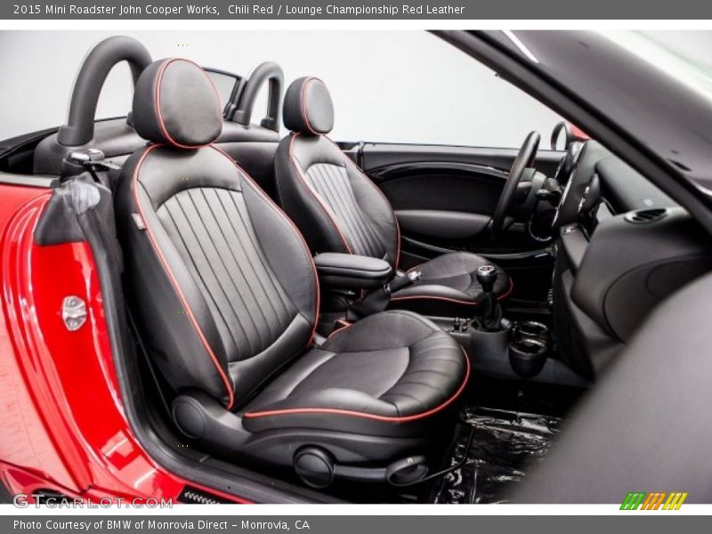 Chili Red / Lounge Championship Red Leather 2015 Mini Roadster John Cooper Works