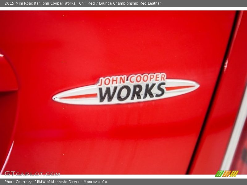 Chili Red / Lounge Championship Red Leather 2015 Mini Roadster John Cooper Works