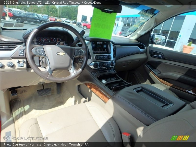 Crystal Red Tintcoat / Cocoa/Dune 2015 Chevrolet Tahoe LTZ 4WD
