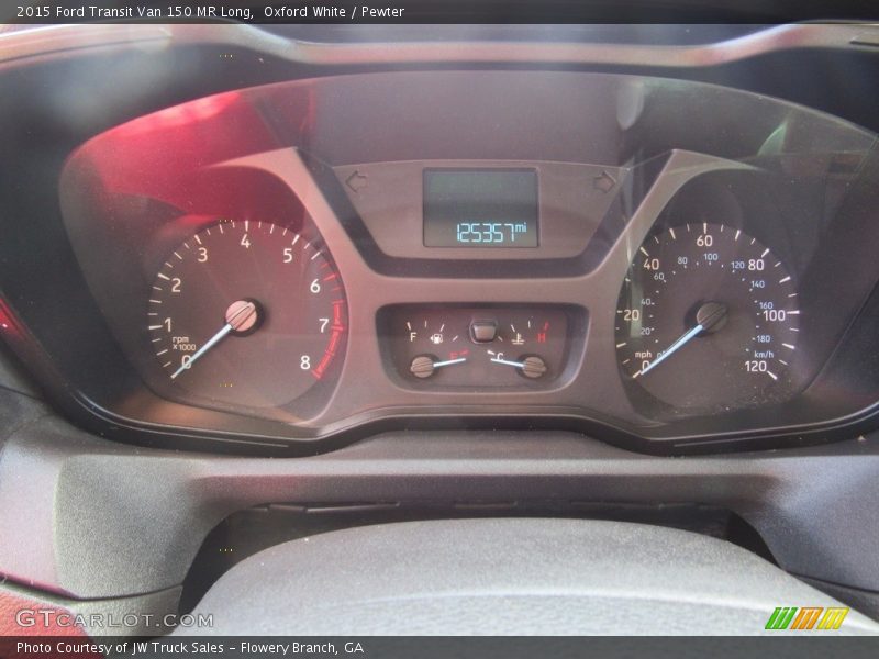 Oxford White / Pewter 2015 Ford Transit Van 150 MR Long