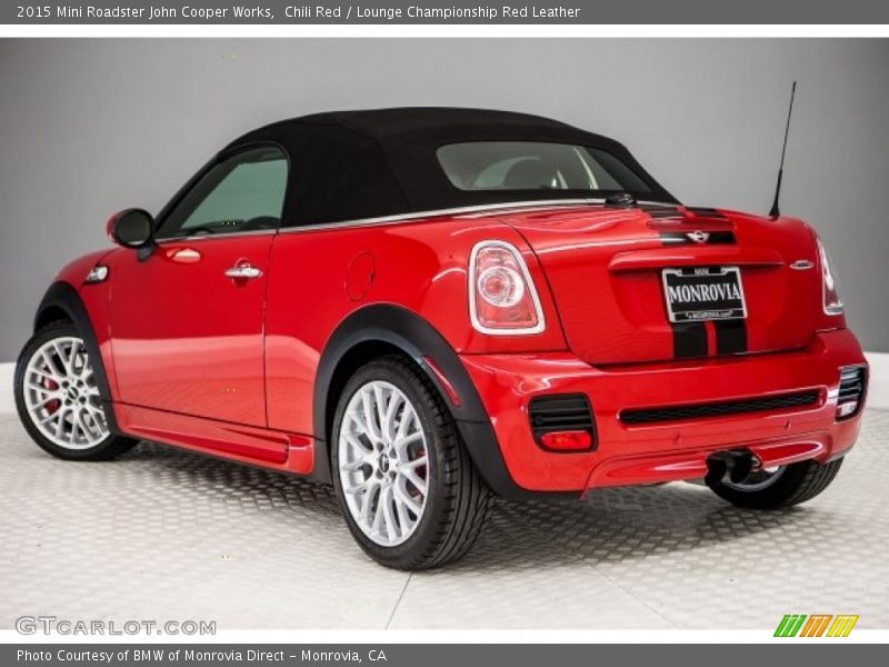 Chili Red / Lounge Championship Red Leather 2015 Mini Roadster John Cooper Works