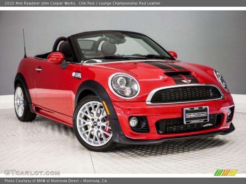 Chili Red / Lounge Championship Red Leather 2015 Mini Roadster John Cooper Works