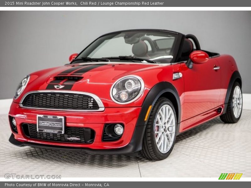 Chili Red / Lounge Championship Red Leather 2015 Mini Roadster John Cooper Works