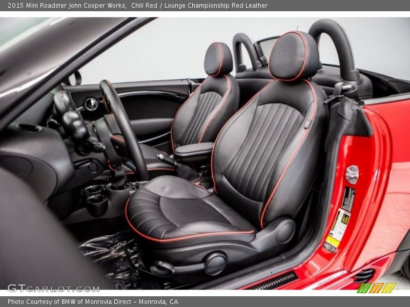 Chili Red / Lounge Championship Red Leather 2015 Mini Roadster John Cooper Works