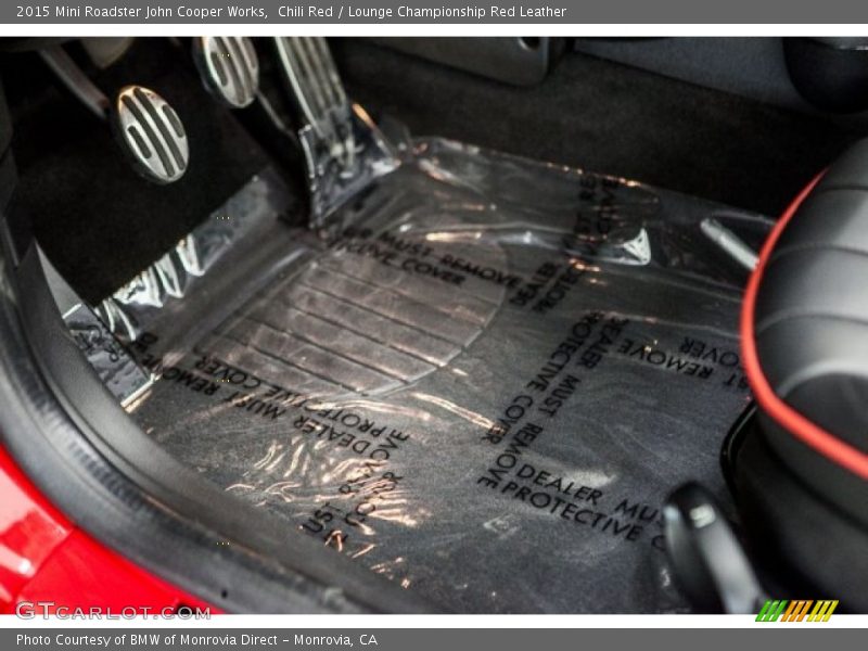 Chili Red / Lounge Championship Red Leather 2015 Mini Roadster John Cooper Works