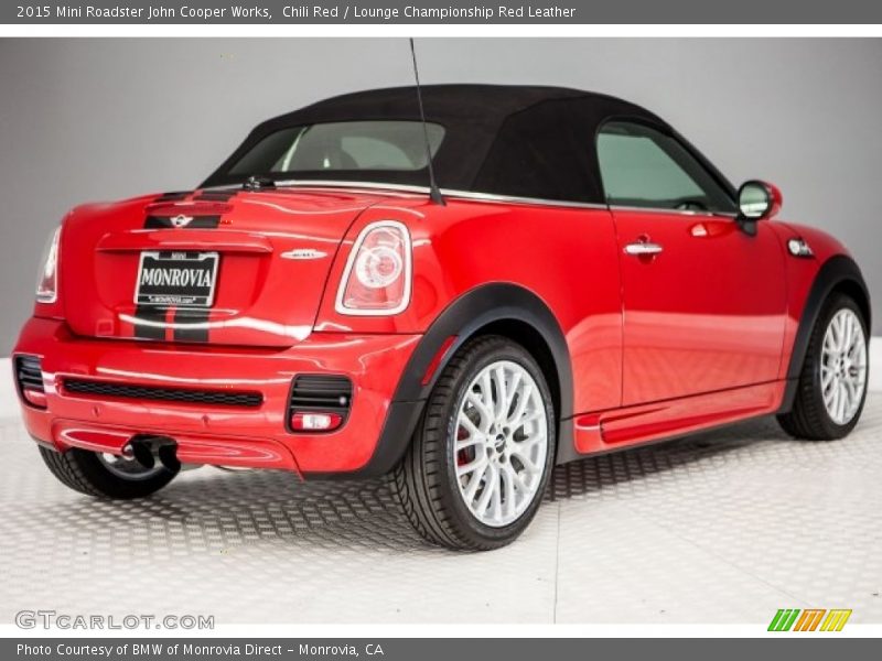 Chili Red / Lounge Championship Red Leather 2015 Mini Roadster John Cooper Works