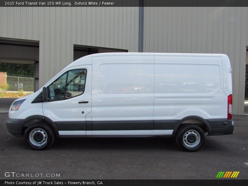 Oxford White / Pewter 2015 Ford Transit Van 150 MR Long