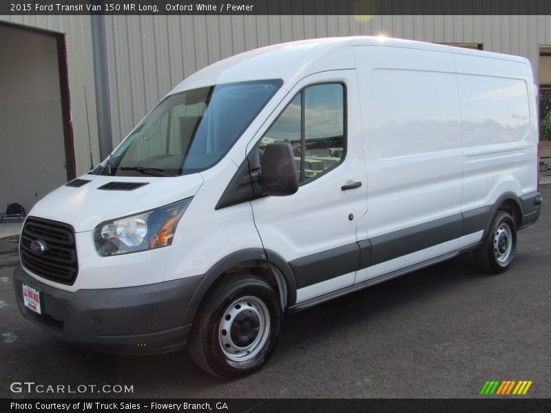 Oxford White / Pewter 2015 Ford Transit Van 150 MR Long