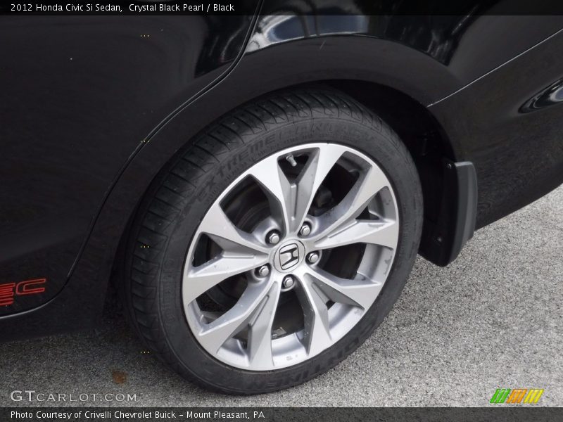 Crystal Black Pearl / Black 2012 Honda Civic Si Sedan