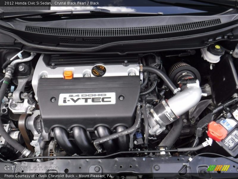 Crystal Black Pearl / Black 2012 Honda Civic Si Sedan