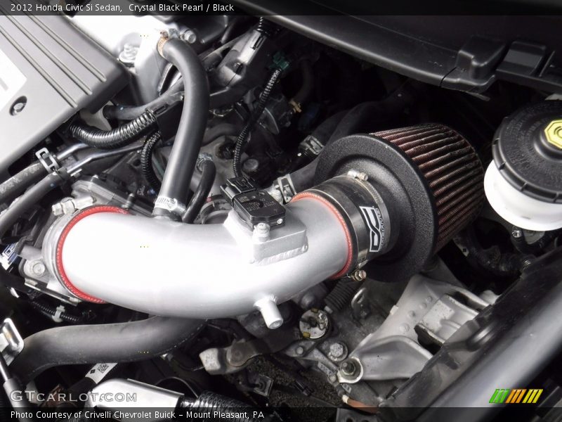 Crystal Black Pearl / Black 2012 Honda Civic Si Sedan