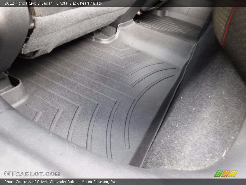 Crystal Black Pearl / Black 2012 Honda Civic Si Sedan