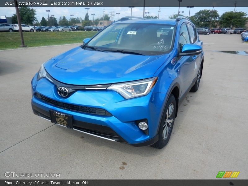 Electric Storm Metallic / Black 2017 Toyota RAV4 XLE